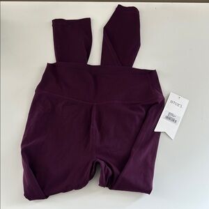 Purple Leggings Athletic Style Jumpsuit